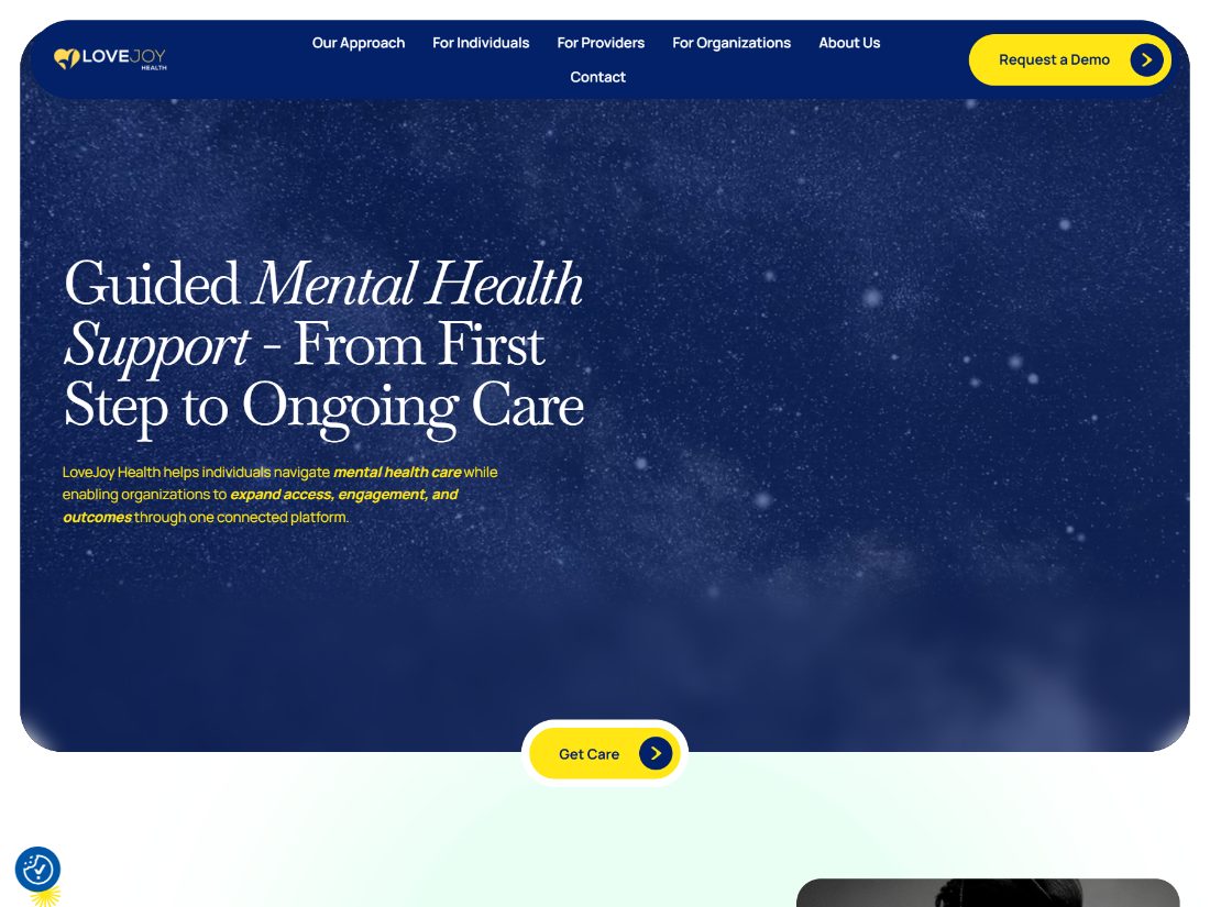 Lovejoy Health — screenshot of the live product